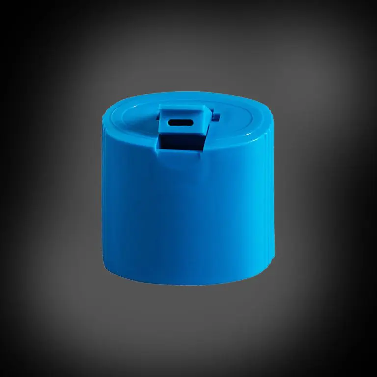CAP Fold-over for  ribbed flat bottle
